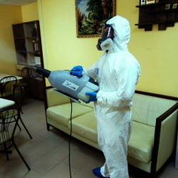 Дезинфекция помещения от коронавируса в поселке имени Воровского
